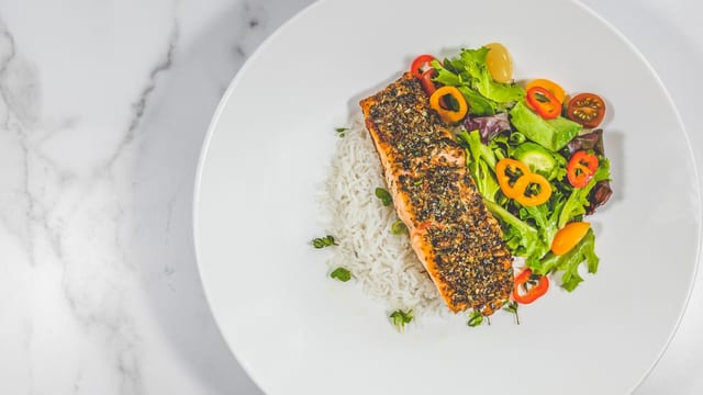 Grilled Salmon.